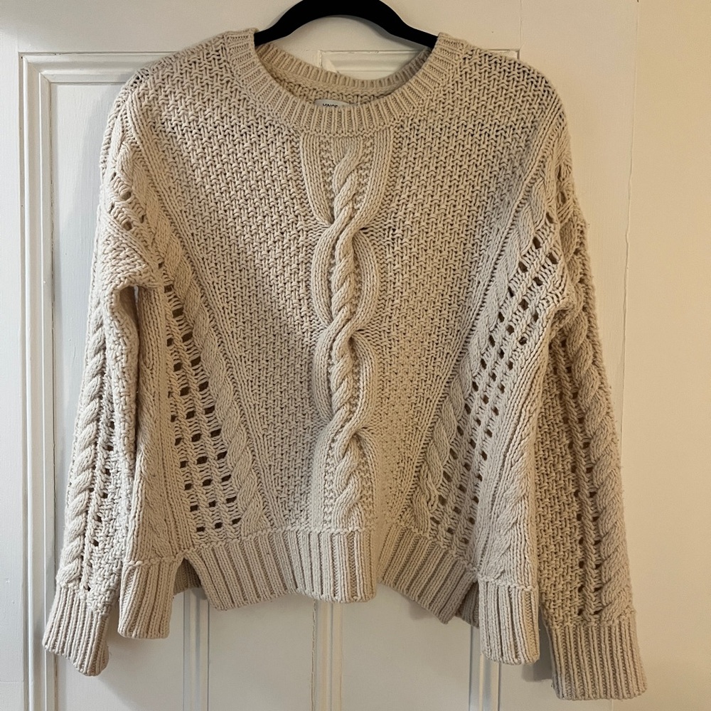 Vince Cable Knit Sweater - Beige